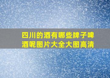 四川的酒有哪些牌子啤酒呢图片大全大图高清