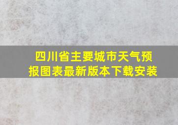 四川省主要城市天气预报图表最新版本下载安装