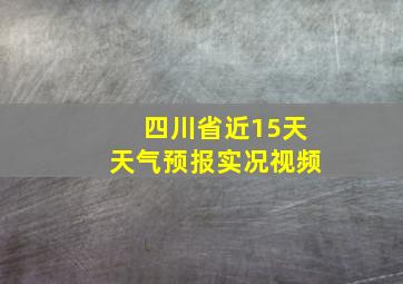 四川省近15天天气预报实况视频