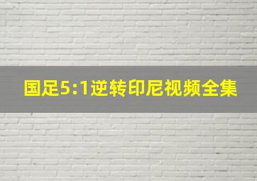 国足5:1逆转印尼视频全集