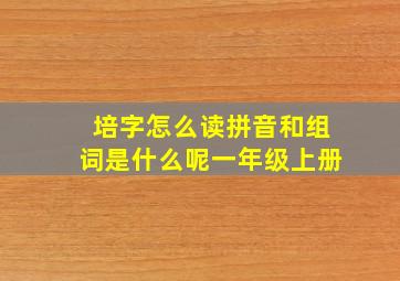 培字怎么读拼音和组词是什么呢一年级上册