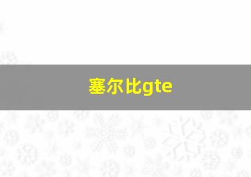 塞尔比gte