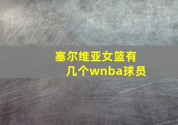 塞尔维亚女篮有几个wnba球员