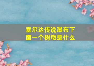 塞尔达传说瀑布下面一个树墩是什么