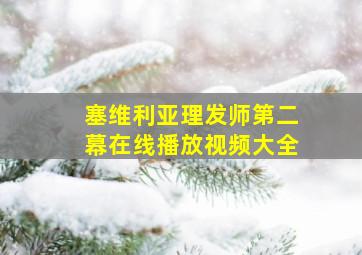 塞维利亚理发师第二幕在线播放视频大全