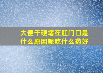 大便干硬堵在肛门口是什么原因呢吃什么药好