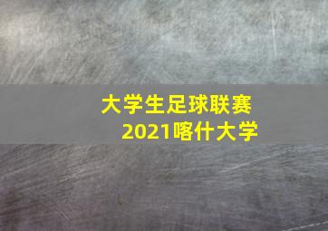 大学生足球联赛2021喀什大学