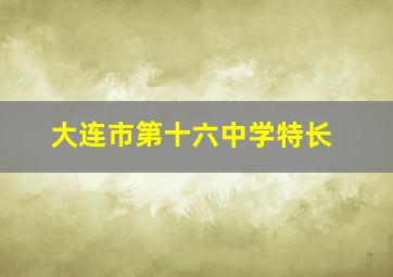 大连市第十六中学特长