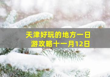 天津好玩的地方一日游攻略十一月12日