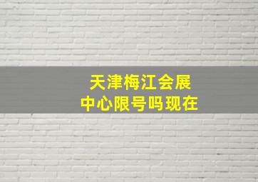 天津梅江会展中心限号吗现在