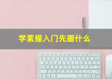 学素描入门先画什么