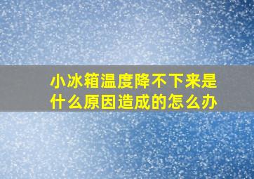 小冰箱温度降不下来是什么原因造成的怎么办