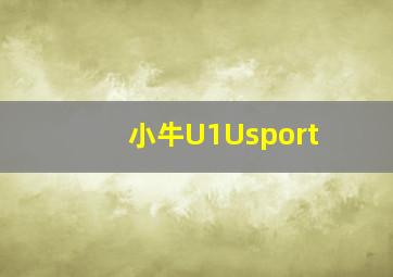 小牛U1Usport