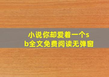 小说你却爱着一个sb全文免费阅读无弹窗