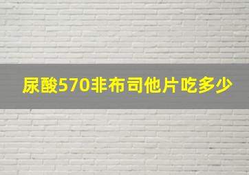 尿酸570非布司他片吃多少