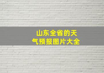 山东全省的天气预报图片大全