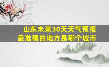 山东未来30天天气预报最准确的地方是哪个城市