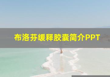 布洛芬缓释胶囊简介PPT