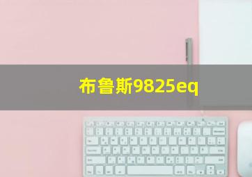 布鲁斯9825eq