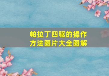 帕拉丁四驱的操作方法图片大全图解