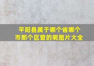 平阳县属于哪个省哪个市那个区管的呢图片大全