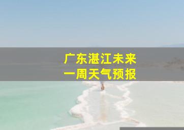 广东湛江未来一周天气预报