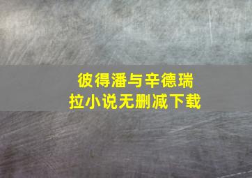 彼得潘与辛德瑞拉小说无删减下载