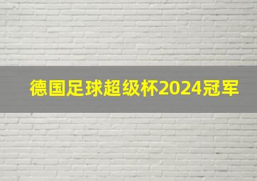 德国足球超级杯2024冠军