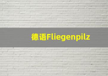 德语Fliegenpilz