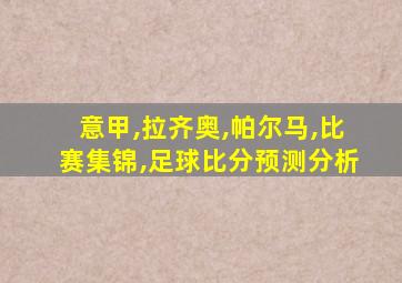 意甲,拉齐奥,帕尔马,比赛集锦,足球比分预测分析