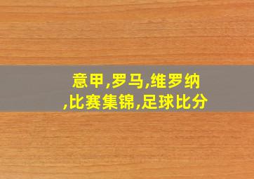 意甲,罗马,维罗纳,比赛集锦,足球比分