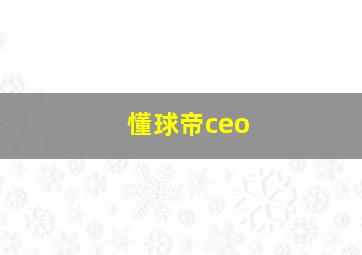 懂球帝ceo