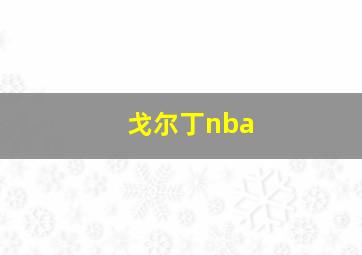 戈尔丁nba