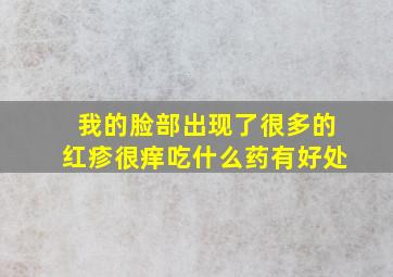 我的脸部出现了很多的红疹很痒吃什么药有好处