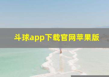 斗球app下载官网苹果版