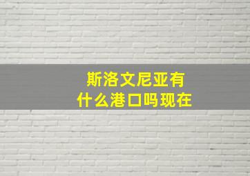 斯洛文尼亚有什么港口吗现在