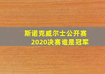 斯诺克威尔士公开赛2020决赛谁是冠军