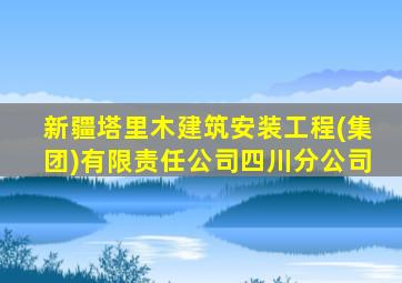 新疆塔里木建筑安装工程(集团)有限责任公司四川分公司