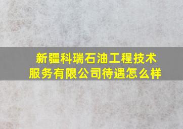 新疆科瑞石油工程技术服务有限公司待遇怎么样