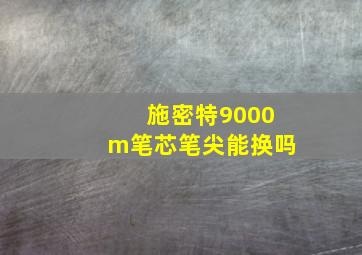 施密特9000m笔芯笔尖能换吗