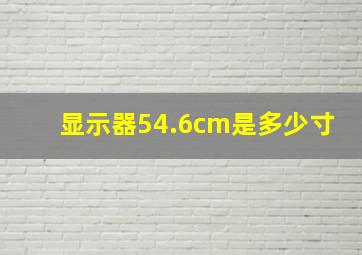 显示器54.6cm是多少寸