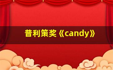 普利策奖《candy》