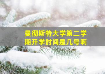 曼彻斯特大学第二学期开学时间是几号啊