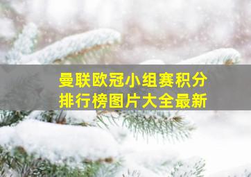 曼联欧冠小组赛积分排行榜图片大全最新