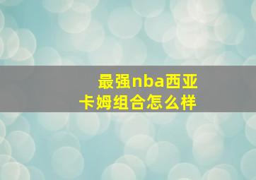 最强nba西亚卡姆组合怎么样