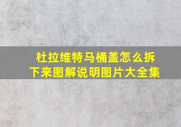 杜拉维特马桶盖怎么拆下来图解说明图片大全集