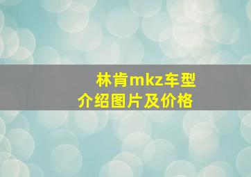 林肯mkz车型介绍图片及价格