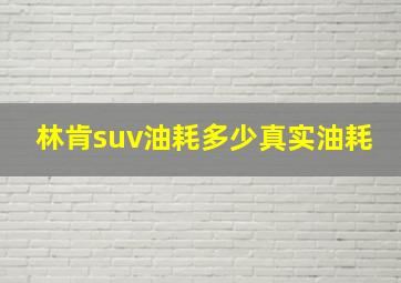 林肯suv油耗多少真实油耗