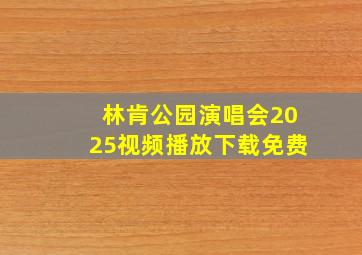 林肯公园演唱会2025视频播放下载免费