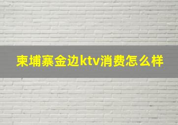 柬埔寨金边ktv消费怎么样